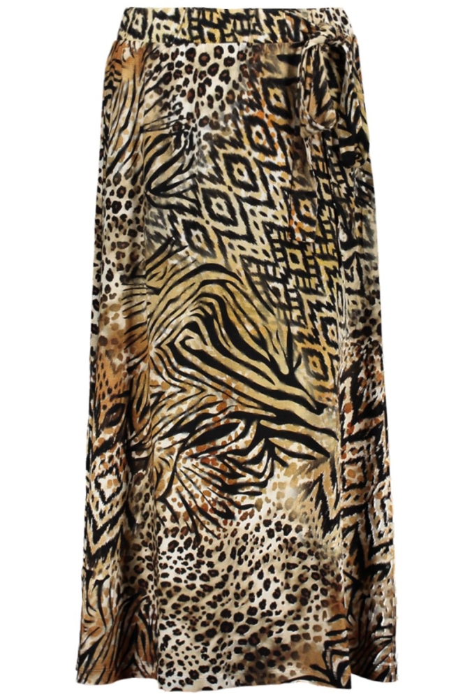 JILL ROK MET PATROON 56350 60 000775 BROWN/BLACK